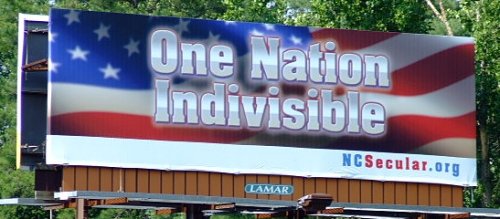 'One Nation Indivisible' Billboard